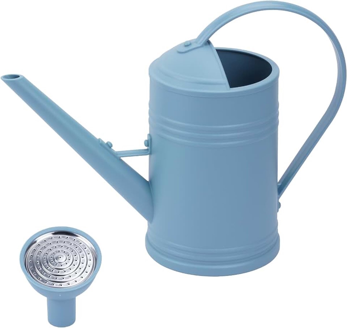 Indoor Gieter voor Kamerplanten, 1,8L Bloem Gieter Buiten, Duurzaam Tuinieren Waterkoker Tool met Sprinkler Hoofd, Fijne Mist Spuitfles voor Tuin Bloemen (Blauw)
