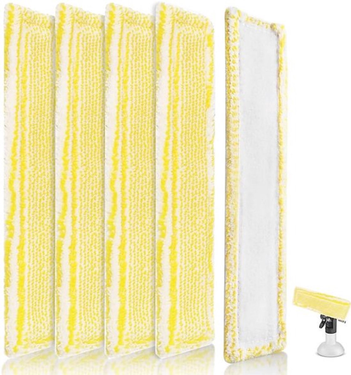 5 Microvezel Wisserhoezen voor Effectieve Reiniging van Harde Vloeren - Vervangende Dweilpads voor Binnen