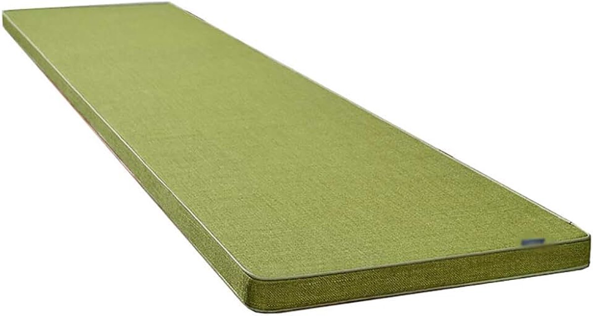 Wangk Tuinbankkussen, 2 of 3 zitsbank Mat Pad Patio Bench Pad ligkussen Vervanging Matras Pad elastische Thicken Eetkamerstoel Pads-Groen 150×40×3cm (59×15×1.2")