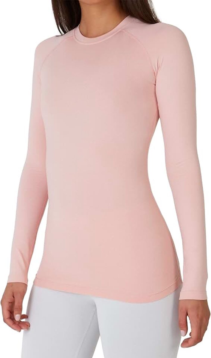 Sportshirt dames lange mouw - Thermisch sport shirt dames - Rekbaar fietsshirt dames - Hardloopshirt basislaag - Training top vrouwen