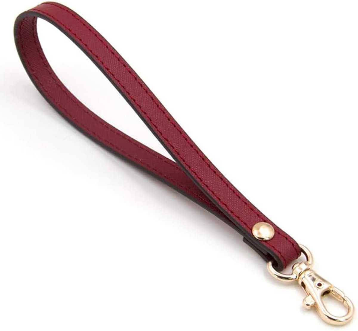 Handgreep lederen vervangingsband handtas tassengrepen kort handtassen riem met karabijnhaak goud lederen handgreep DIY wristlet-riem portemonnee lederen draagriem voor tassen