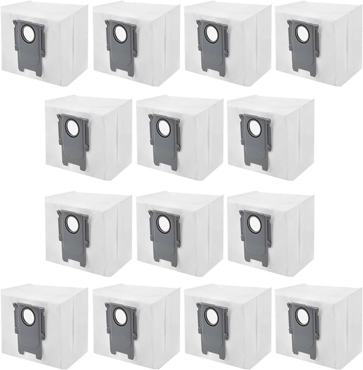 14 stuks stofzakken voor Roborock S7 MaxV Ultra/S7 Pro Ultra/Q7 Max+/S8+/Q5+ stofzuiger, afzuigstation, grote capaciteit, vervangende stofzuigerzakken, reserveonderdelen (14 stuks)