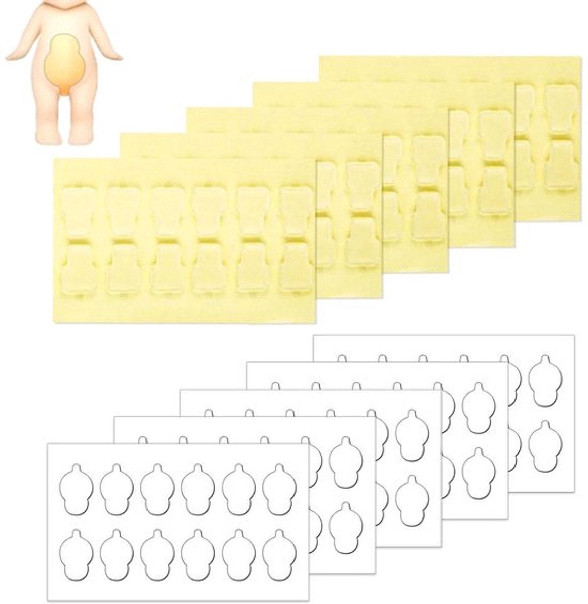 120 Stuks Dubbelzijdig Transparant Plakband Minifiguur Lijm Vervanging - Set van 120 stuks - Hoge kwaliteit - Voor knutselen en repareren