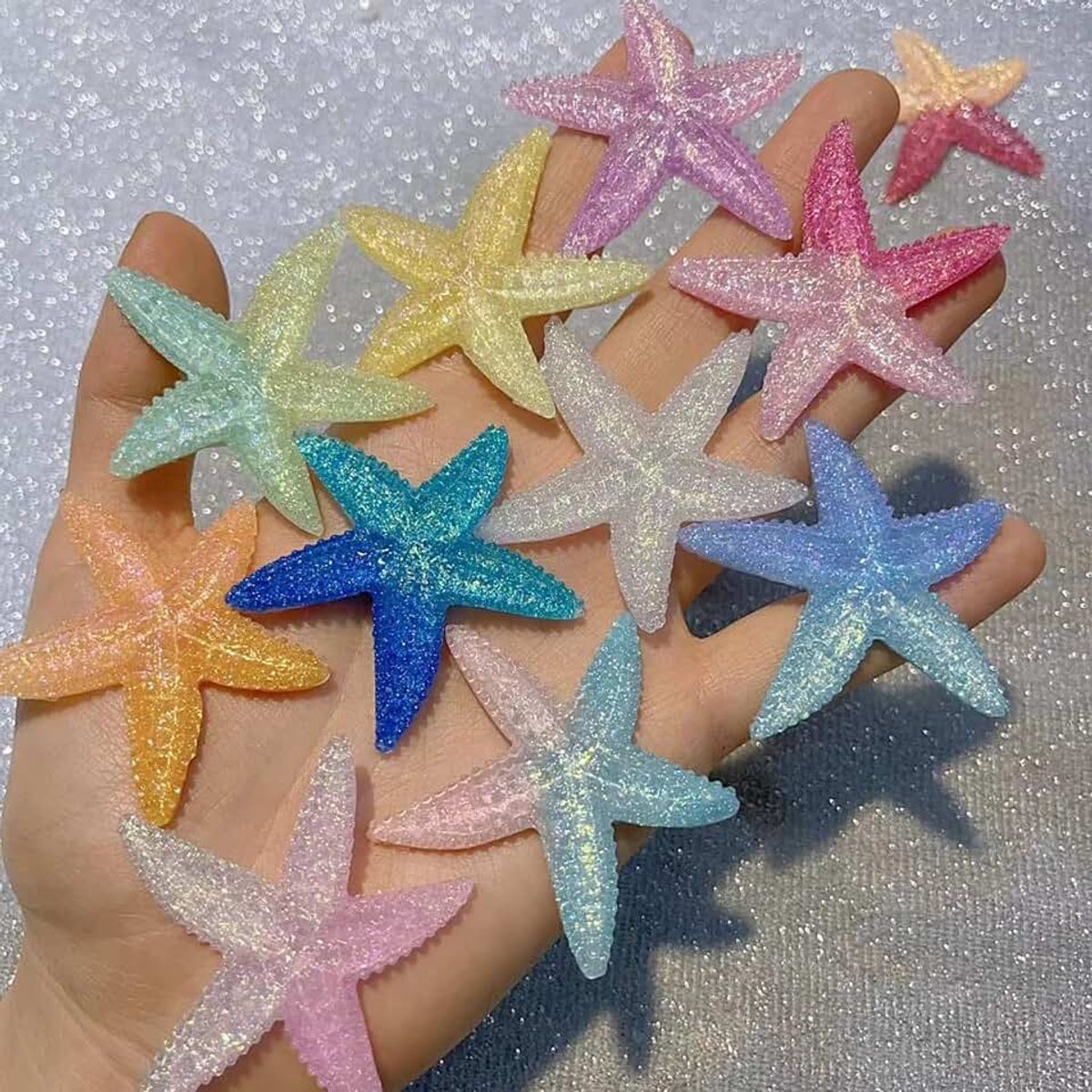 10 stuks 3D-vlinderdecoratie, lichtgevende vlinders, hars, kristal, glans, decoratie, doe-het-zelf, haaraccessoires, bedels, ketting, hanger, accessoires, knutselaccessoires, glow in dark