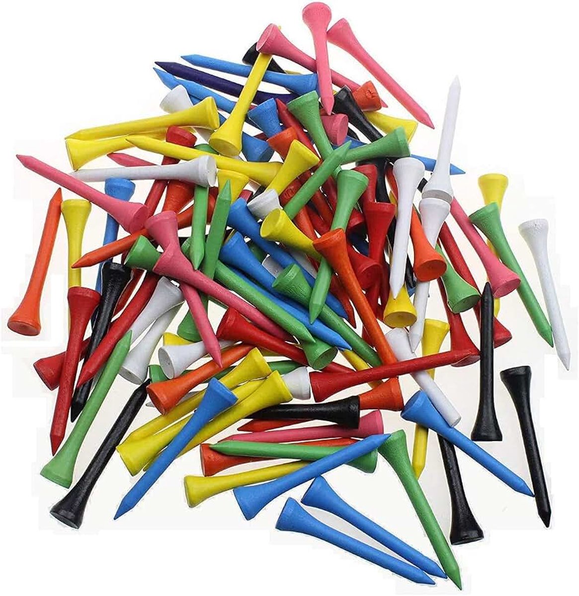Tees Golf Tees Houten Maat 54mm (2-1/8") Houten Golf Tee -100 Stks/pak