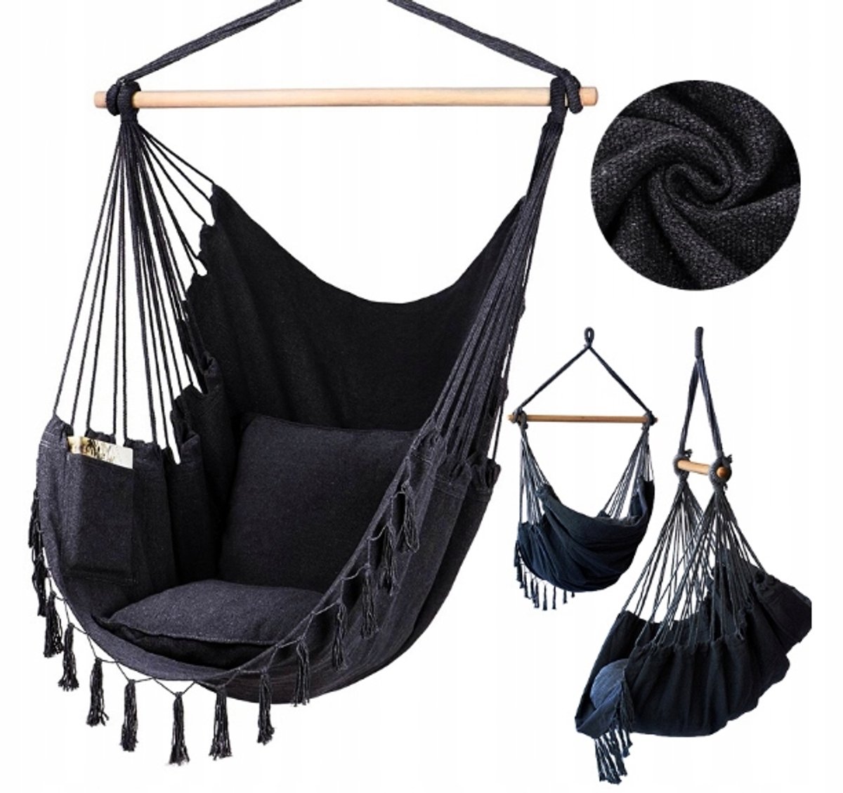 Hangstoel Brazilië met kussens en hoes - comfortabel en duurzaam