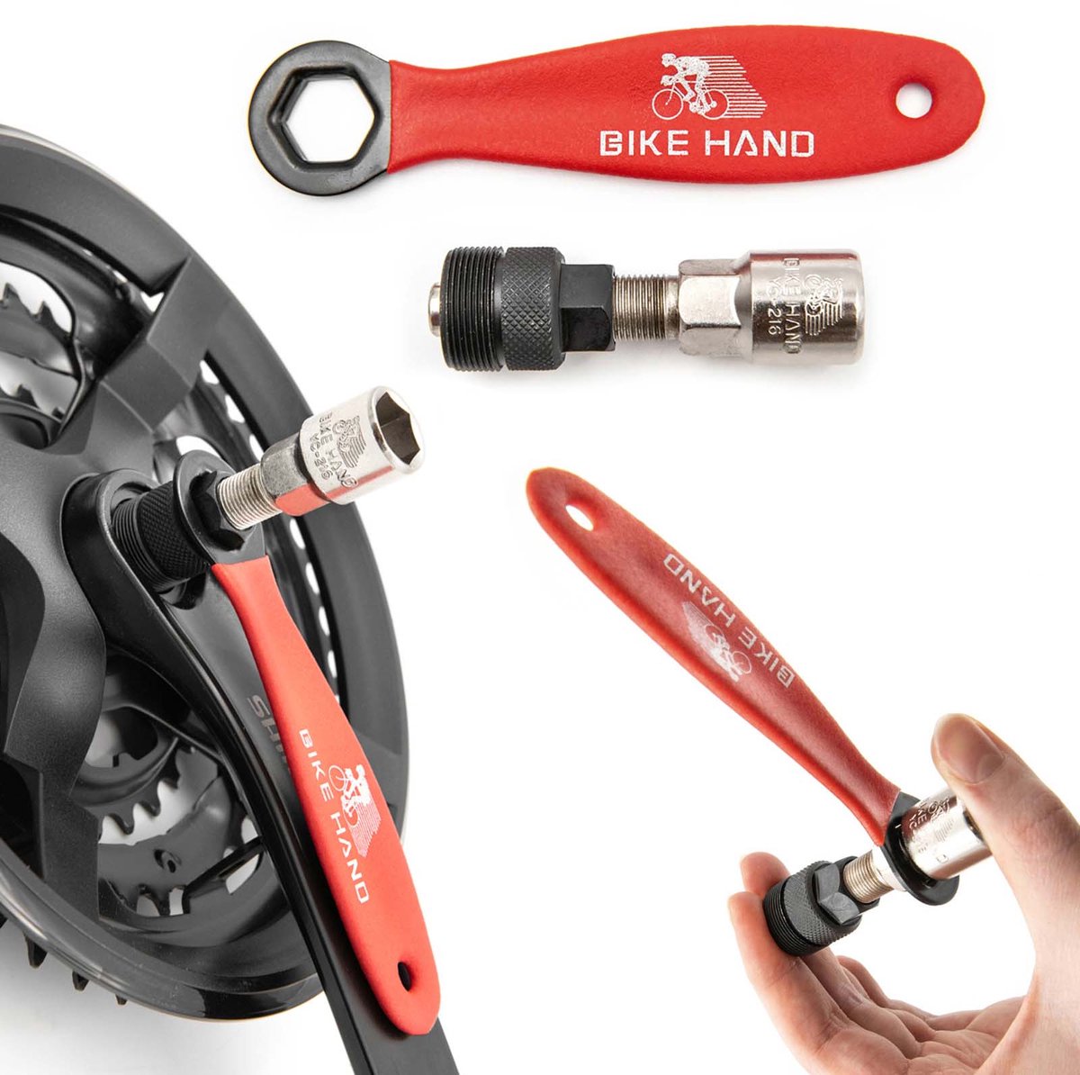 Fietshandkruktrekker YC-216A Vierkante vooras met handgreep