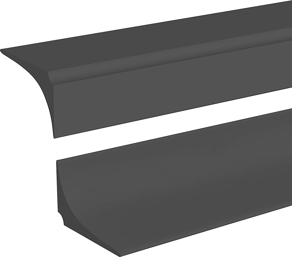 Siliconen Douche Drempel Waterafscheiding,Zelfklevend Waterruimte Badkamer Vloerafscheiding,Afdichtingstrip,Kalkwaterafhoudstrip,Geen Zelfklevende Achterkant,Zwart(3 Meter,25mmx15)