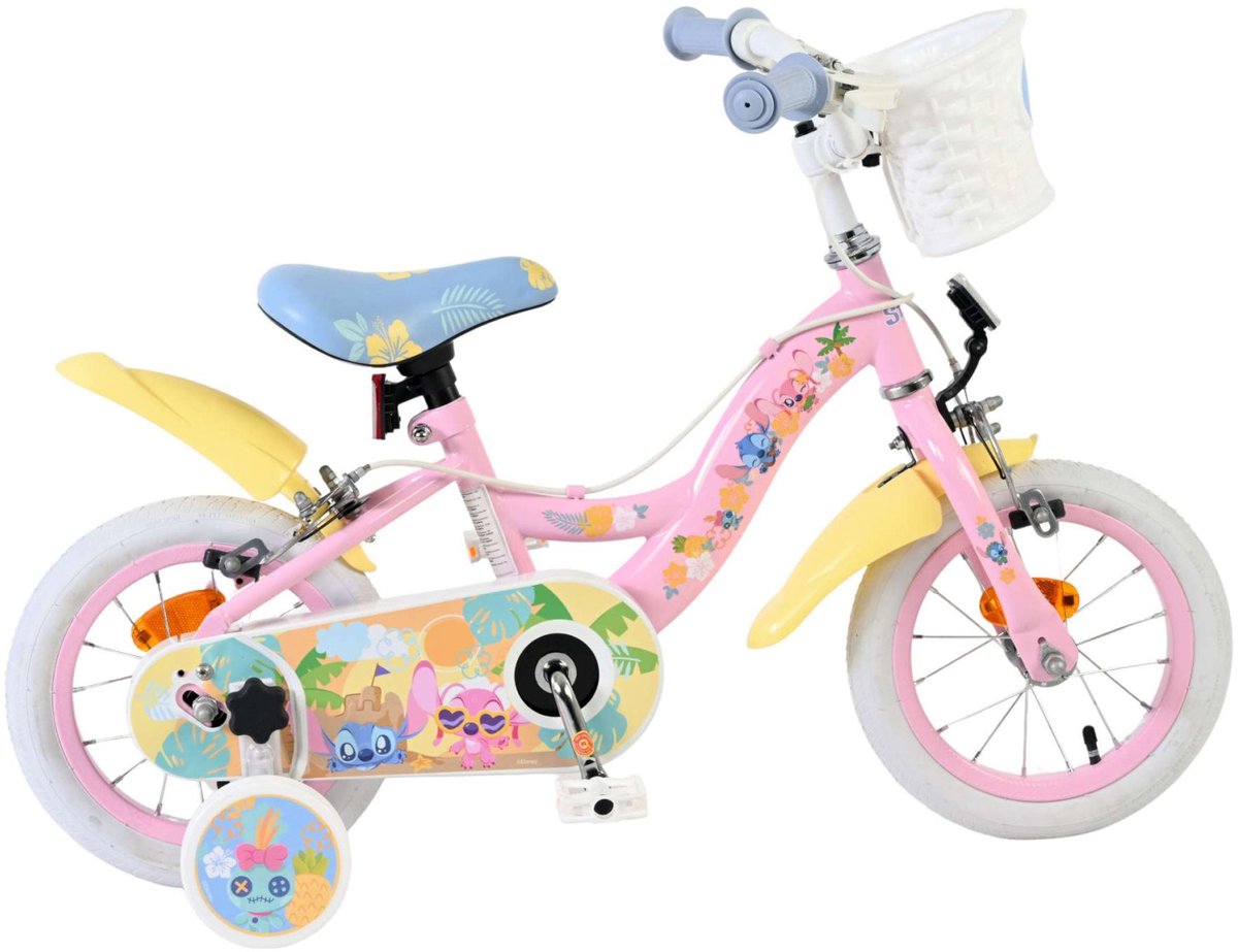 Koala Kinderfiets - Meisjes - 12 inch - Roze - Twee Handremmen