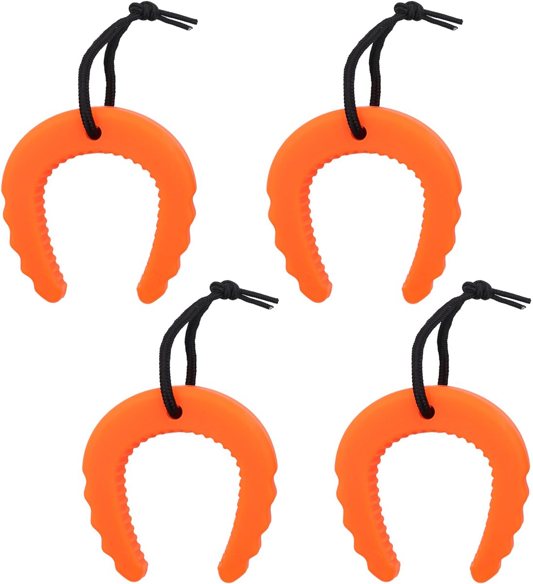 Deurstops wig, glow in the dark deurblokkering met touwen voor wetshandhavingsdeurstopper, deurknijpbescherming tegen sluiting voor politie, medische nooddiensten (oranje)