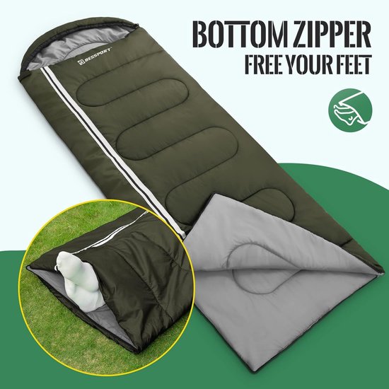 Slaapzak voor camping 3-4 seizoenen waterdichte lichte slaapzak in 5 °C tot 15 °C voor volwassenen camping en outdoor Slaapzak voor camping van Slaapza — afbeelding 5