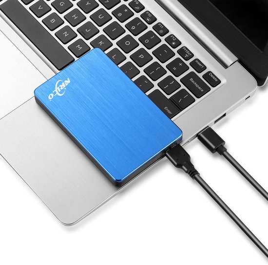 Externe Harde Schijf - Draagbare Opslag - Bestanden Opslaan - Plug and Play - 500GB - Blauw — afbeelding 4