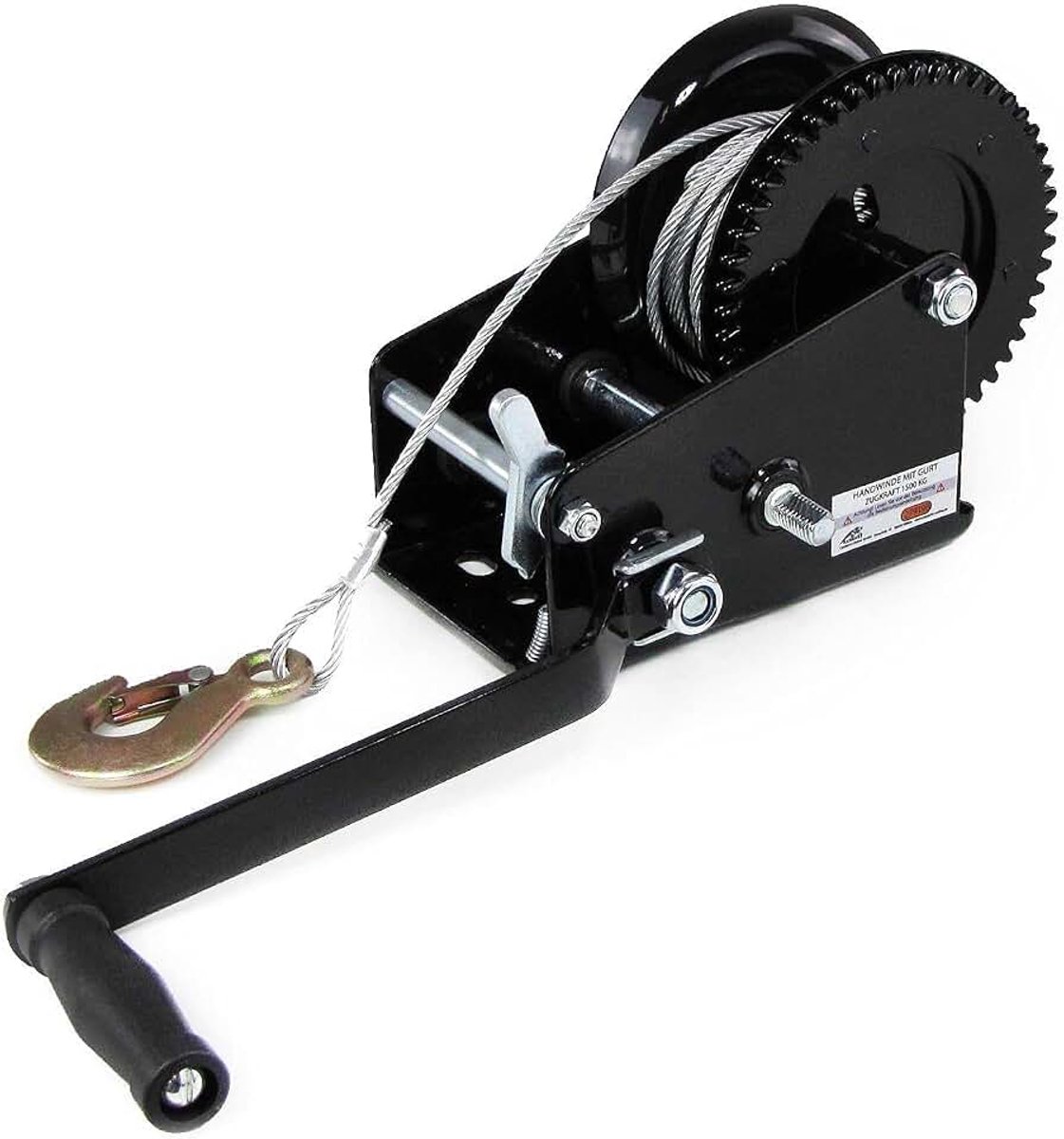 Handlier 1500 kg kabellier handlier 10 meter lang draadkabel voor werkplaats garage aanhanger boot