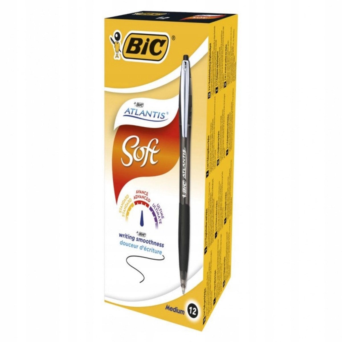BIC Soft Druk Długopis - Zwart, comfortabel en duurzaam