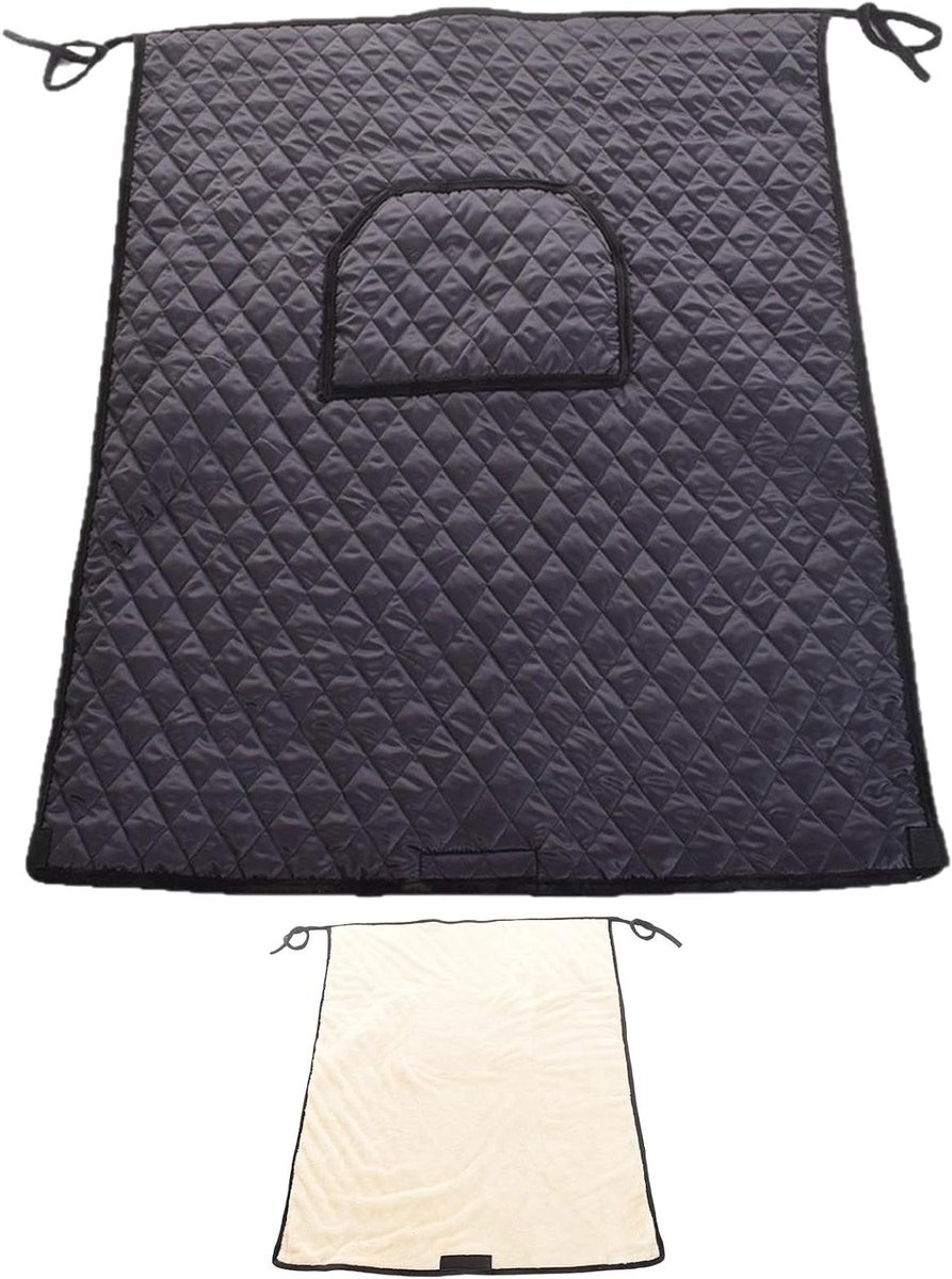Rolstoeldeken - Warmtekussen Buiten - Comfort Bieden - Verbeterde Stabiliteit - 120x90 cm - Marineblauw