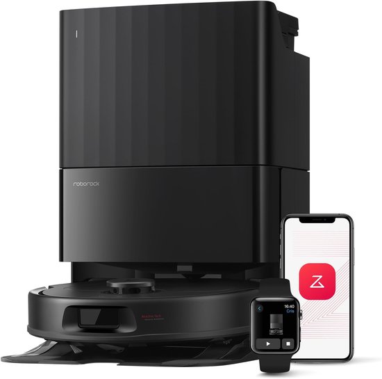 Roborock QR 598 – Robotstofzuiger en Dweilrobot met 8.000 Pa Zuigkracht, Zelfreinigend Dock en Slimme Navigatie