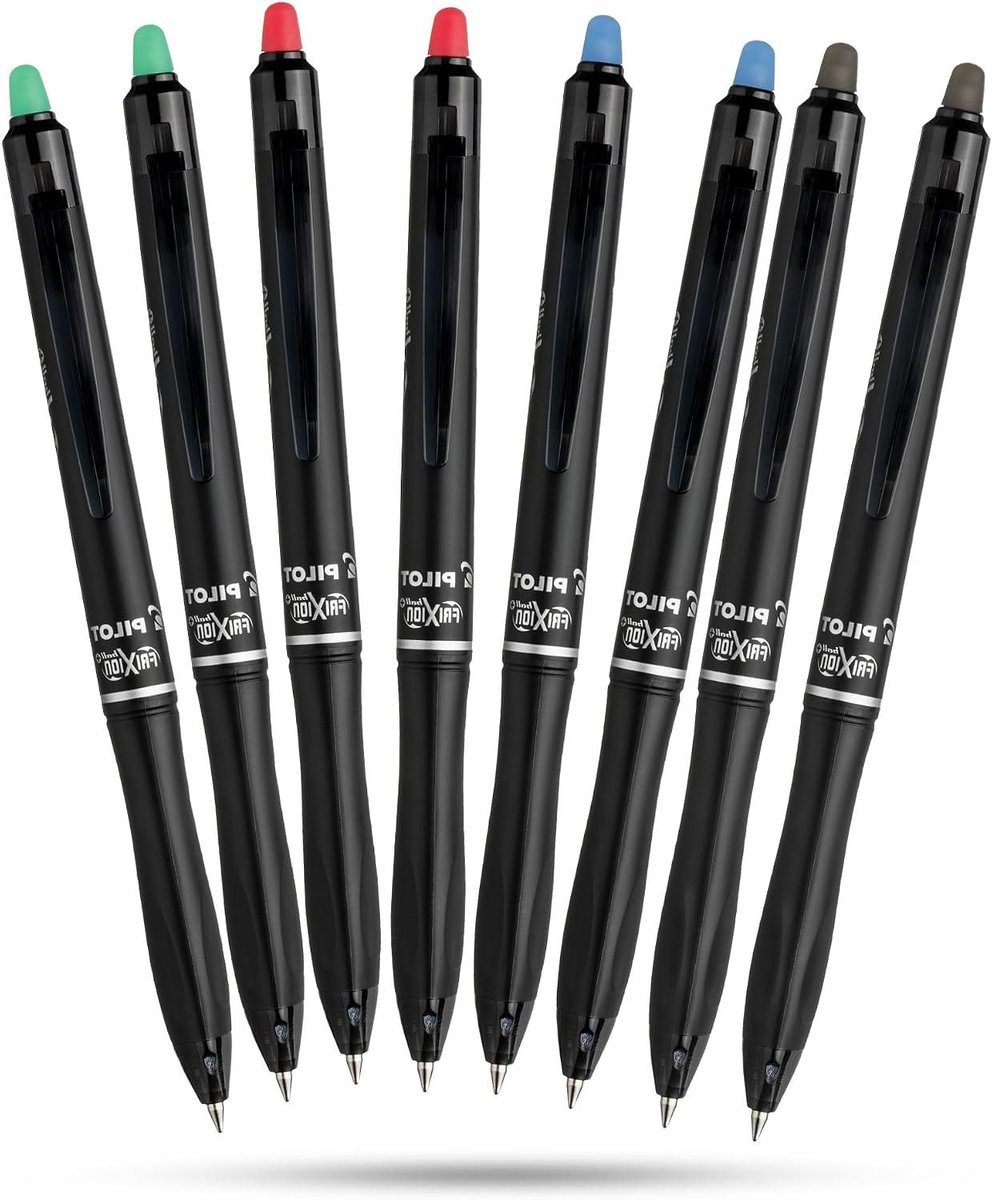 Uitwisbare Rollerball Pennen - Corrigeerbare Pennen - Netjes Schrijven - Thermogevoelige Inkt - 0.7 mm - 8 Kleuren Assorti