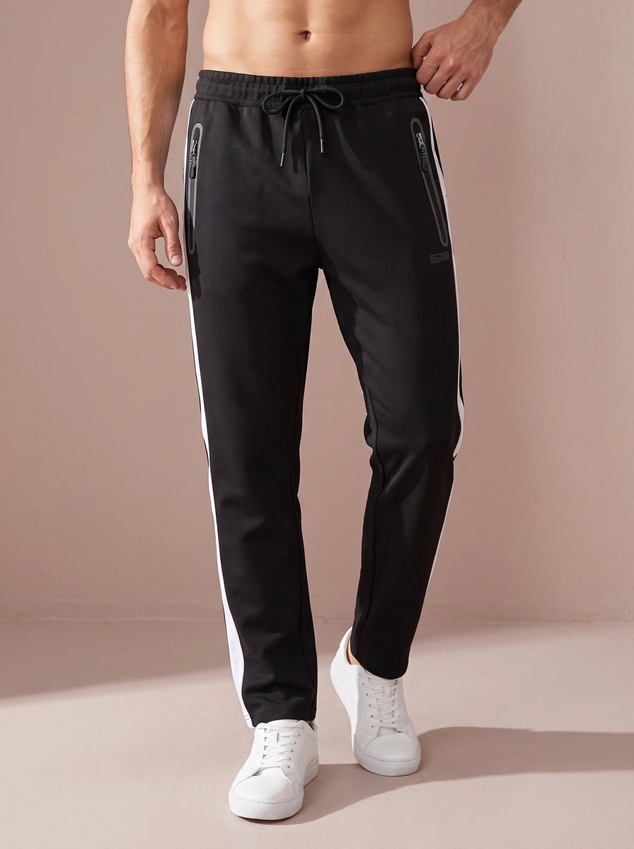 Sjeng Sports OLSEN - Maat: XXL Black - Tennis Broek Mannen - Sportbroek - 86% polyester, 14% elastaan, dull interlock