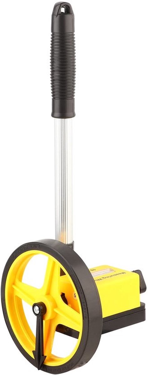 Meetwiel Opvouwbaar - Nauwkeurige Afstandsmeter tot 9999,9 m - Antislip Wiel - Aluminiumlegering - Instelbare Lengte 450-950 mm - Fout ≤ 0,5%