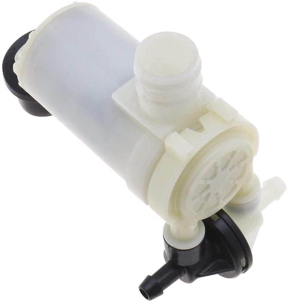 Ruitensproeierpomp 2-pins - Compatibel met Mazda 2 Hatchback 2007-2015 - Kunststof - Achter/voorruit - Corrosiebestendig - Hoogwaardig materiaal - Waspomp