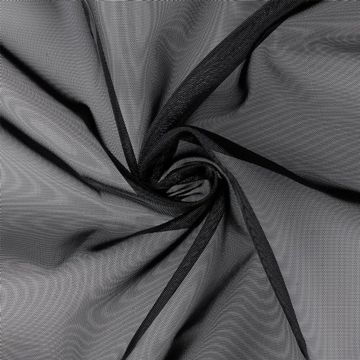 Korsetstof 2 m x 152 cm - Zwart Polyester Mesh - Slijtvast - Lichtgewicht - Ademend - Geschikt voor Kleding en Ambachten - Mesh Stof