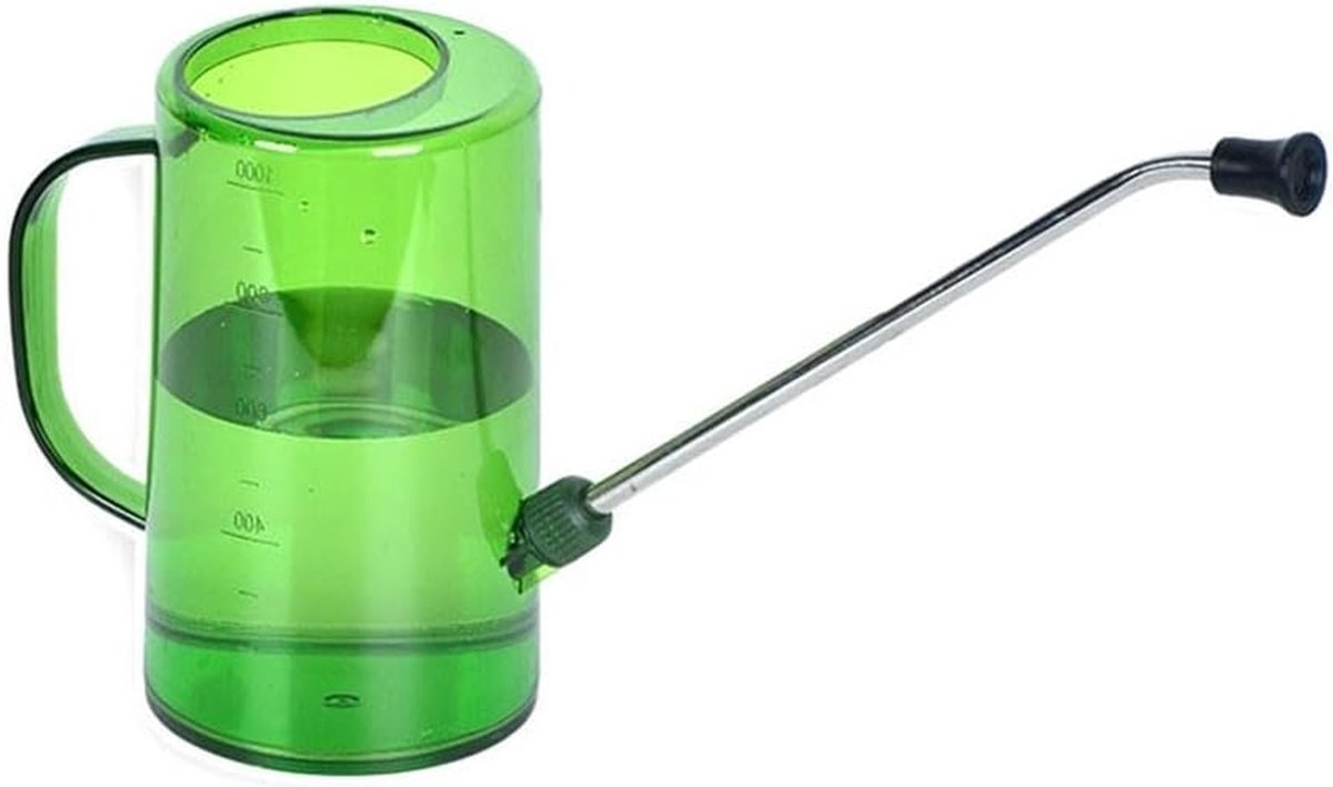 Metalen Gieter - Waterkan Tuin - Planten Water Geven - Lange Dunne Tuit - 1 Liter - Groen