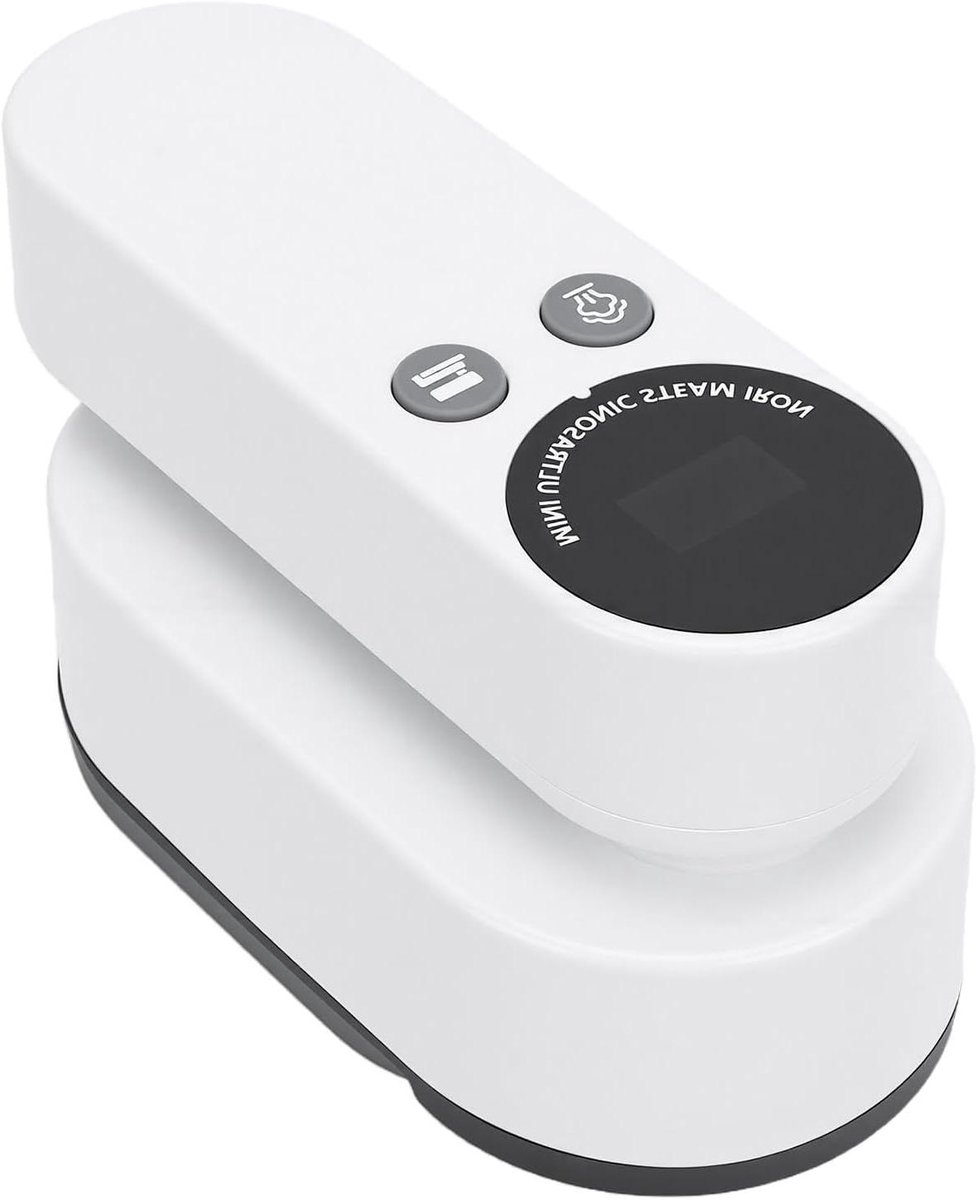 Draagbaar Strijkijzer - Handstomer Kleding - Snel Kreukels Verwijderen - Draadloos Werking - 9200mAh Batterij - Zwart