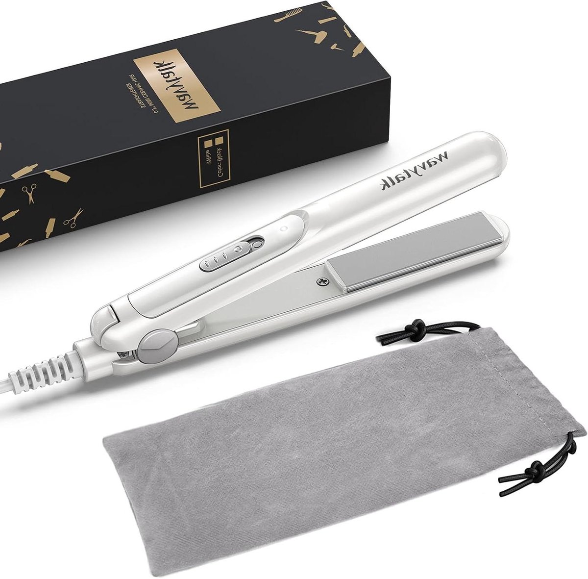 Mini Stijltang - Reis Stijltang - Haar Stylen - Compact Ontwerp - 21 cm Lengte - Zwart