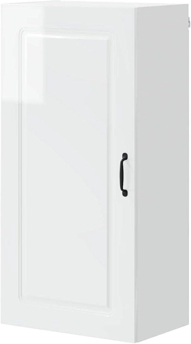 Keukenkast - Wandkast Keuken - Keuken Organiseren - Hoogglans Design - 50x31x100 cm - Wit