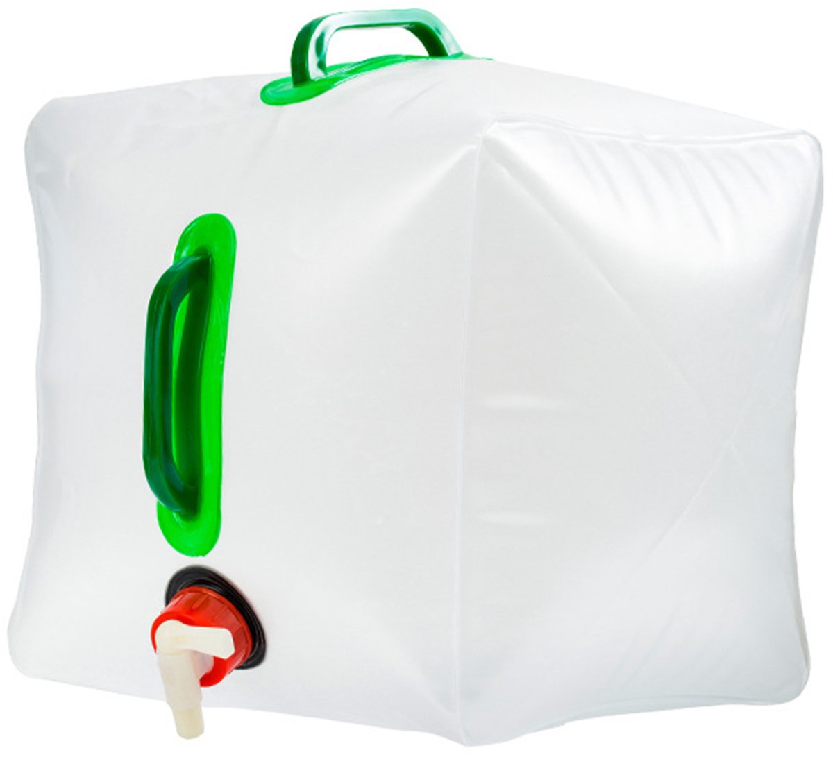 Opvouwbare watercontainer van 5-3 gallon (ca. 20 liter)- opvouwbare waterkan met kraan- draagbare opvouwbare watercontainer