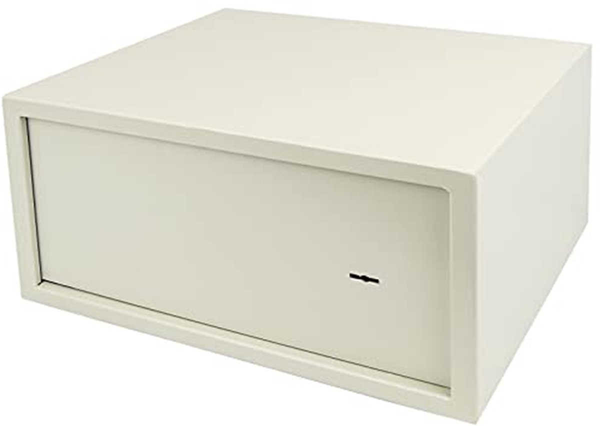 Stalen Kluis - Geldkist Documentenbox - Waardevolle Spullen Opslag - Verankerbaar aan Muur - 44 x 38 x 23 cm