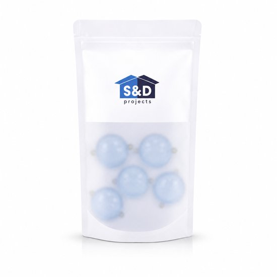 S&D - Transparante Dobbers voor Vissen - Vulbaar met Water - Blauw - 5 Stuks van S&D — afbeelding 3