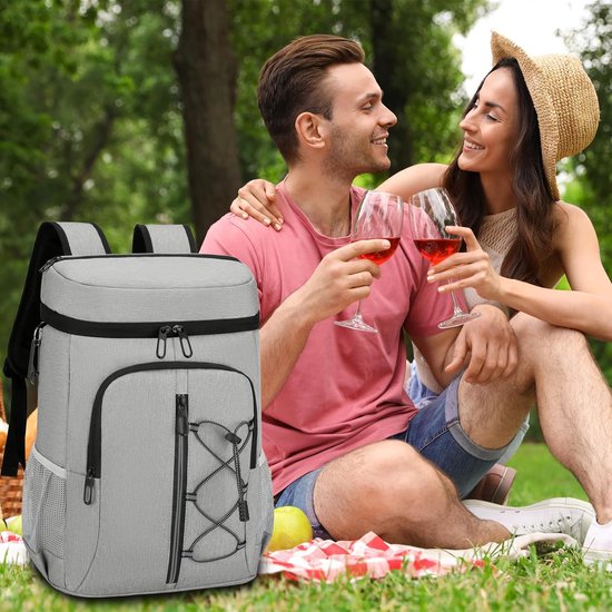 Koelbox Rugzak - Isotherme Tas - Picknick en Reizen - Waterdicht en Lekvrij - 28 Liter Capaciteit - Blauw — afbeelding 4