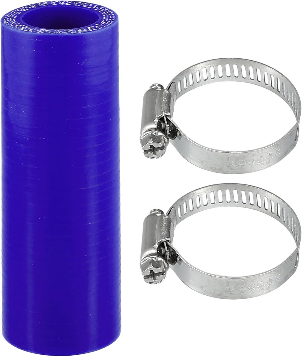 Rechte Koppelingsslang Silicone Slang 0.87" ID 3.94" Lengte 0 Grad Universele Auto Silicone Slang Koelslang 4-Laags 5mm Dikte Inlaat/Turbo/Intercooler Leiding Blauw 1 Set