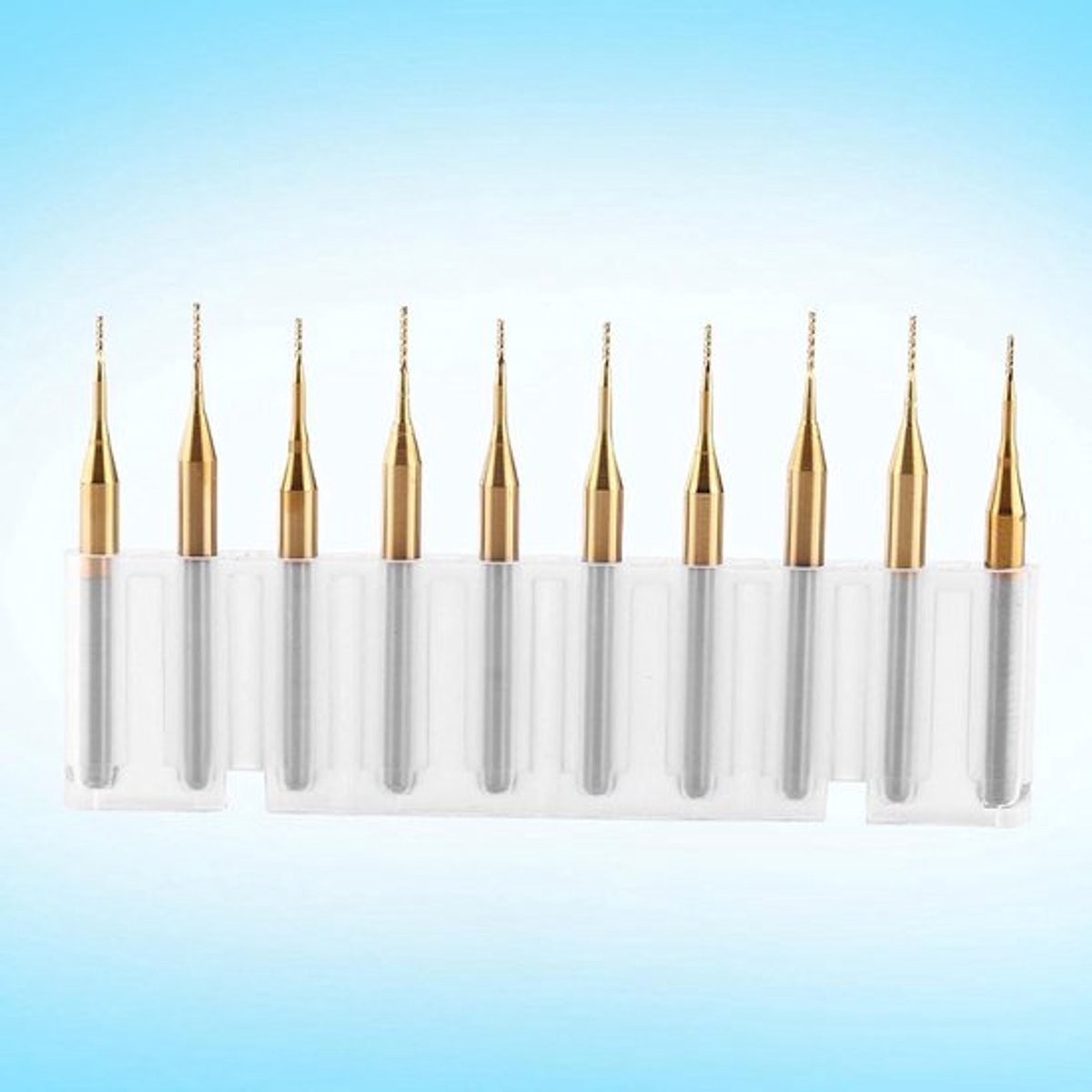 Freeset - Wolfraamcarbide - 10 stuks - Fijn - Gravure - Set 3,175 mm - Geschikt voor CNC frezen, aardbeien, rotatieboor