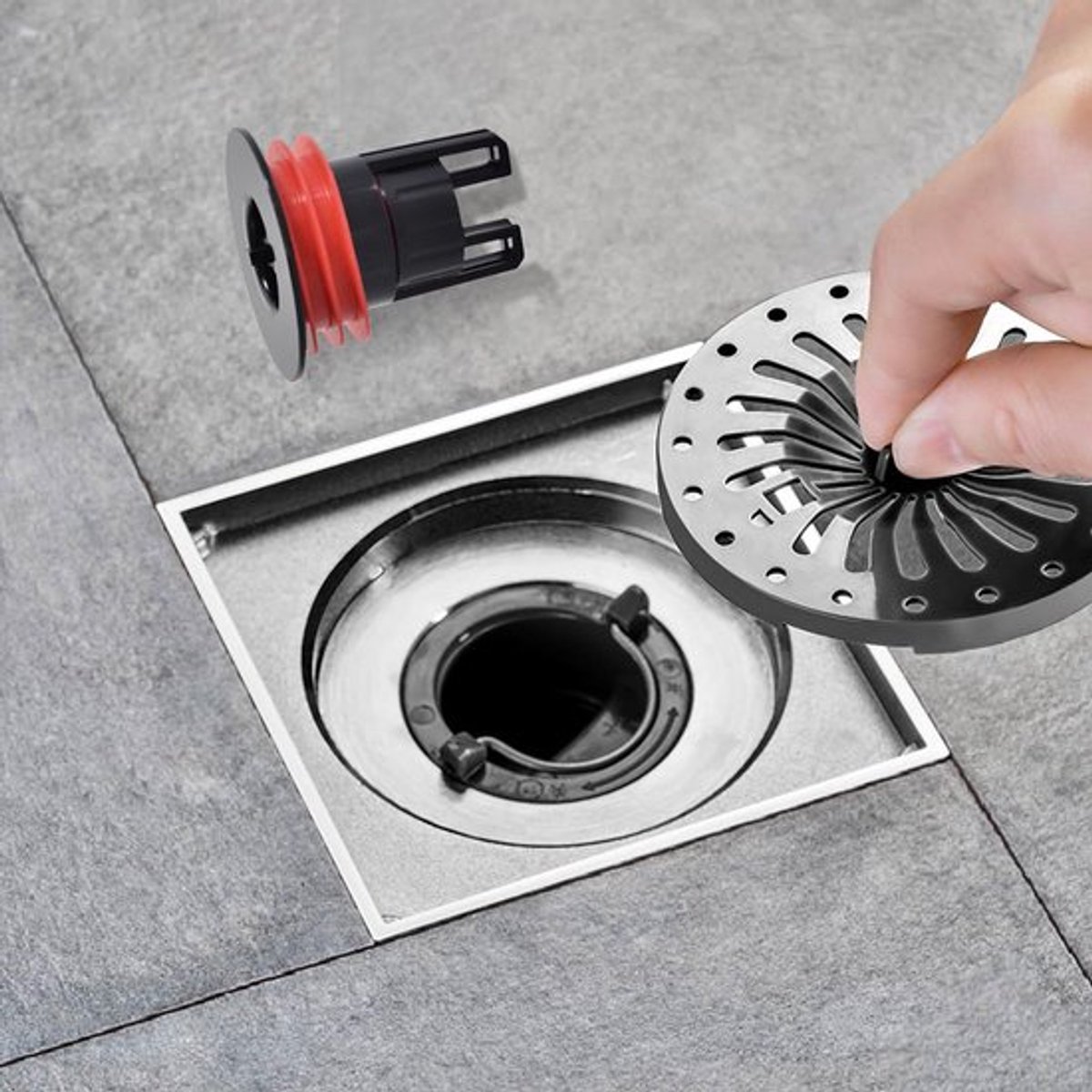 Afvoerputje Duurzaam - Afvoerstop - Anti Terugstroom - Haarfilter - Magnetische Afdichting - Hoogwaardig ABS - Afvoer
