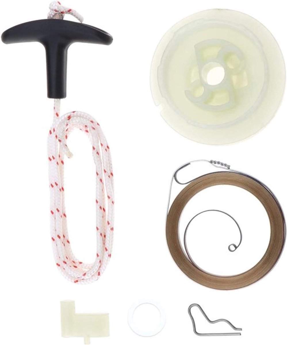 Terugslag Starterkit - Veer - Set van 7 - Katrol - Compatibel met Motor - Stihl FC55 FS38 FS45 FS55 HL45 KM55 MM55 - Onderdelen 1123 195 0400/0000 958 0923