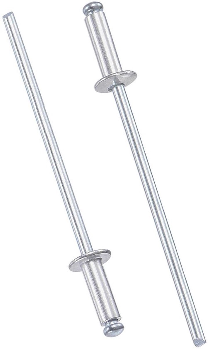 Blindklinknagels Aluminium 2,4 mm x 6 mm - Popklinknagels - Corrosiebestendig - 120 Stuks - Voor Metalen Bevestiging - Lichtgewicht en Robuust - Popnagels