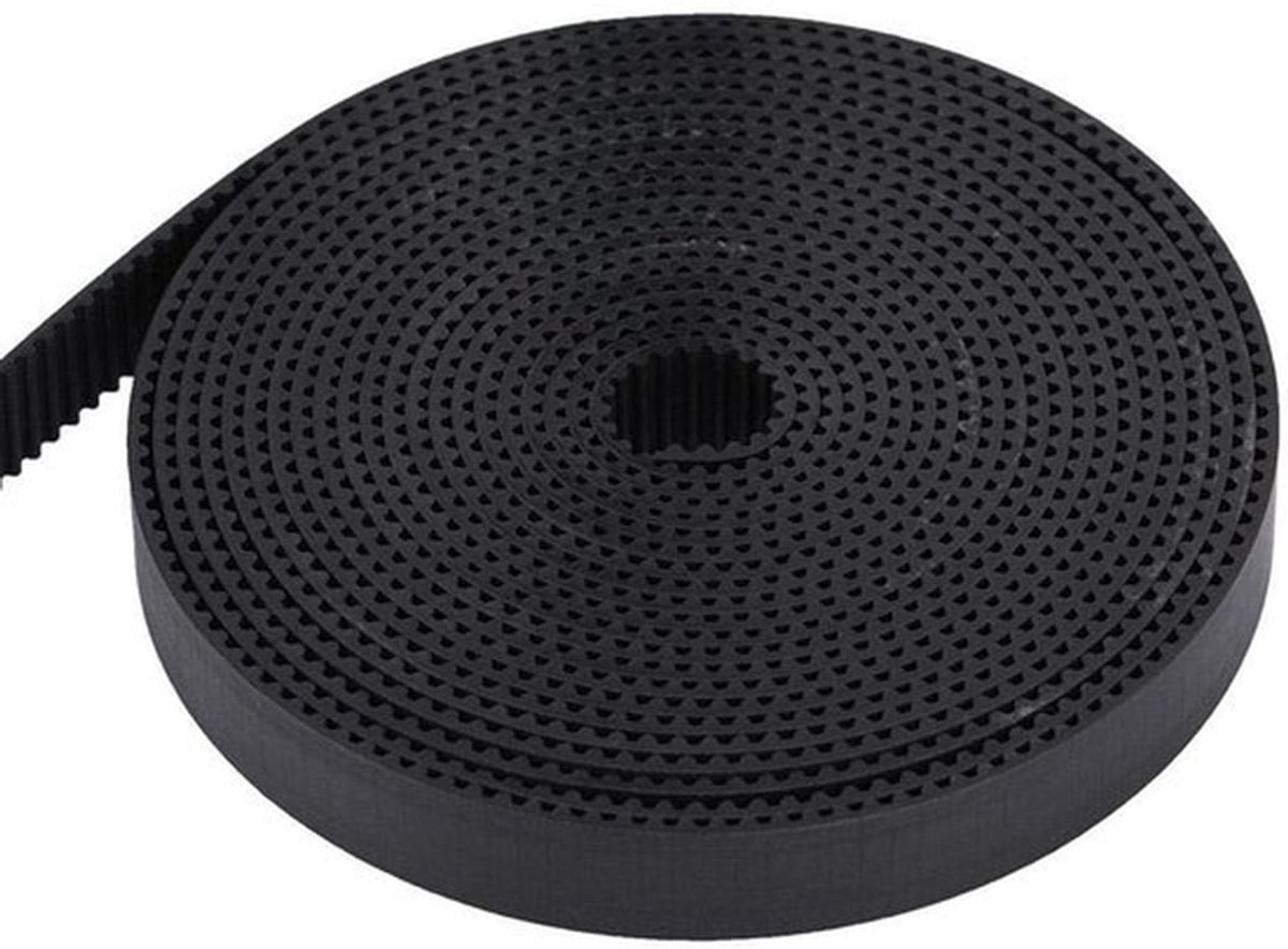 Distributieriem 10 mm breed - Rubber - Voor RepRap/Pursa i3/Anycubic/Ender 3 - Lengte 3 m - Professioneel - Schokbestendig - Tandriem