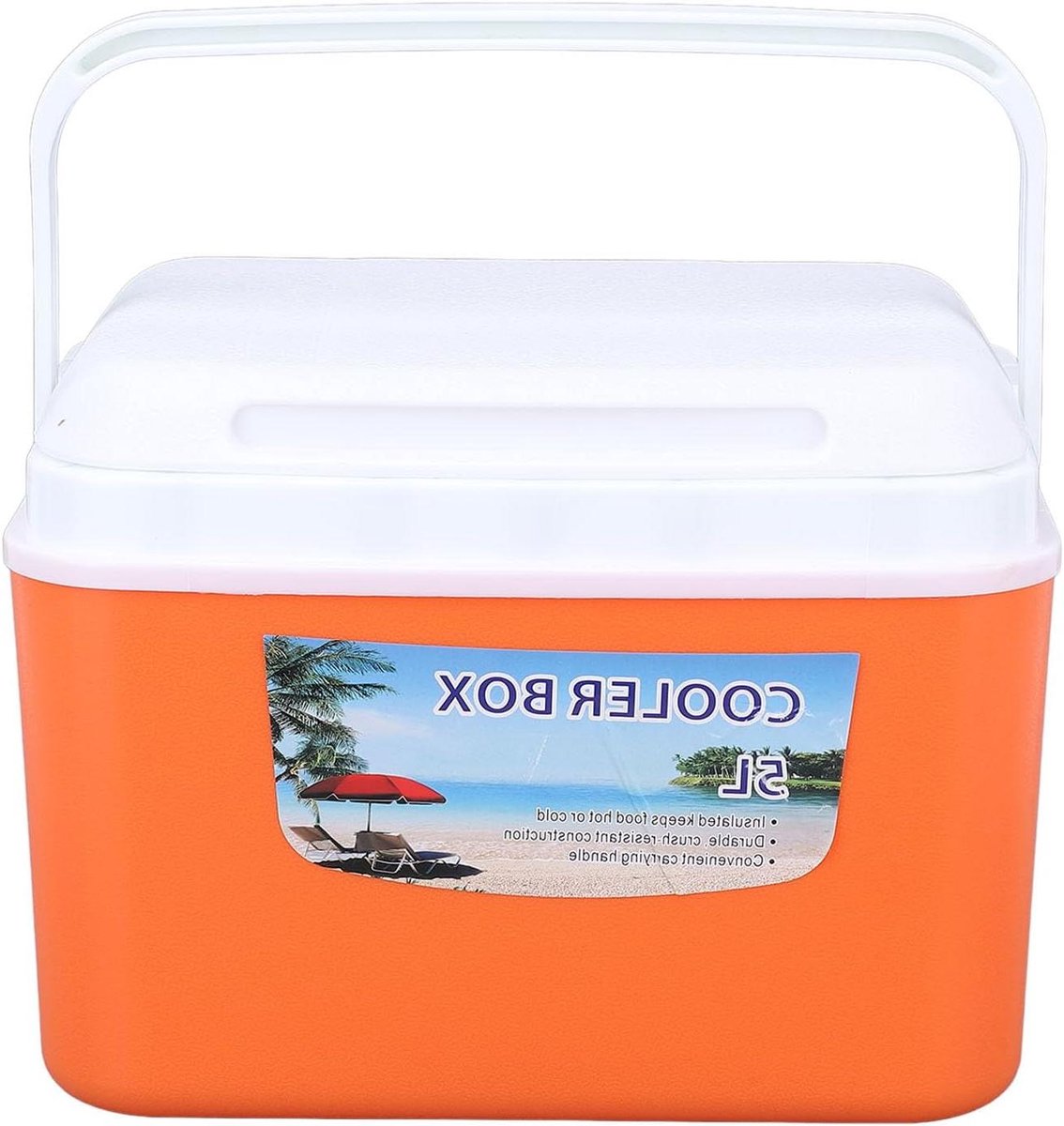 Draagbare Koelbox - Geïsoleerde Cooler - Buitenactiviteiten - Efficiënte Isolatie - 5 Liter - Oranje