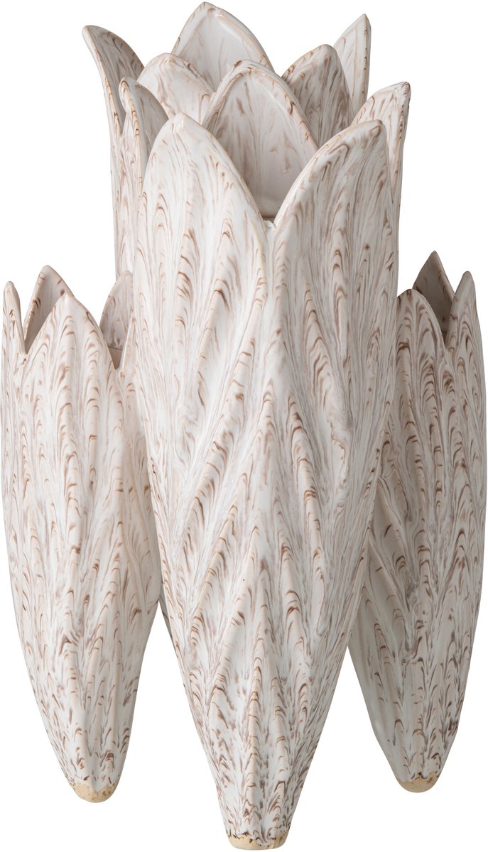 J-Line Vaas - klei - lichtbeige