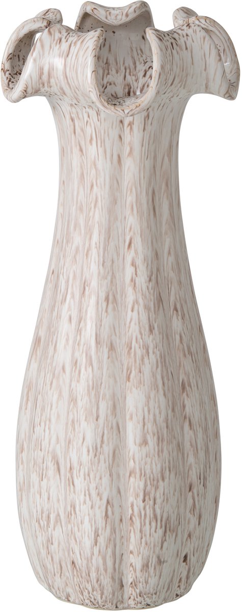 J-Line Vaas - klei/glazuur - lichtbeige - small