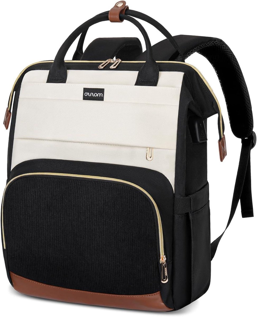 Laptoprugzak Dames - Computer tas - Dagelijks Gebruik - Met USB poort - 156 inch - Zwart