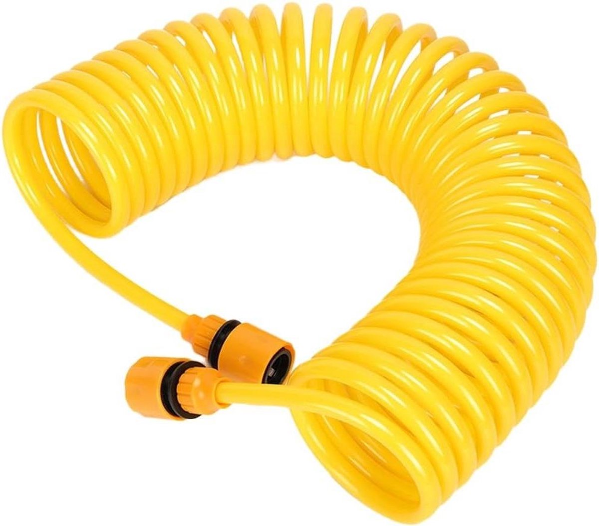 Uittrekbare Tuinslang - Spiraalslang EVA - Tuin Bewateren - Lichtgewicht & Compact - 25 meter - Geel