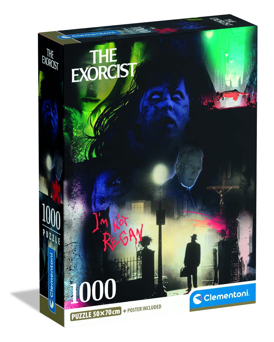 Clementoni - Puzzel - 1000 Stukjes - The Exorcist - Horror Movies - Legpuzzel voor Volwassenen - Vanaf 14 Jaar