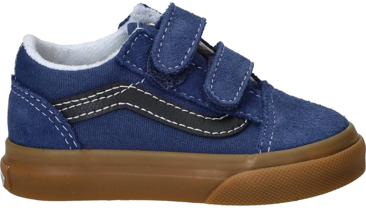 Vans Old Skool V Gum Sneakers Jongens Blauw