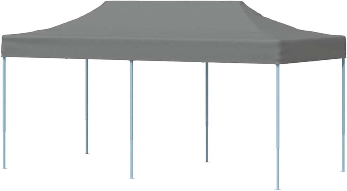 Opvouwbare tent - Feesttent Paviljoen - Buitenfeesten Organiseren - Waterdicht UV-bestendig - 3 x 6 meter - Blauw
