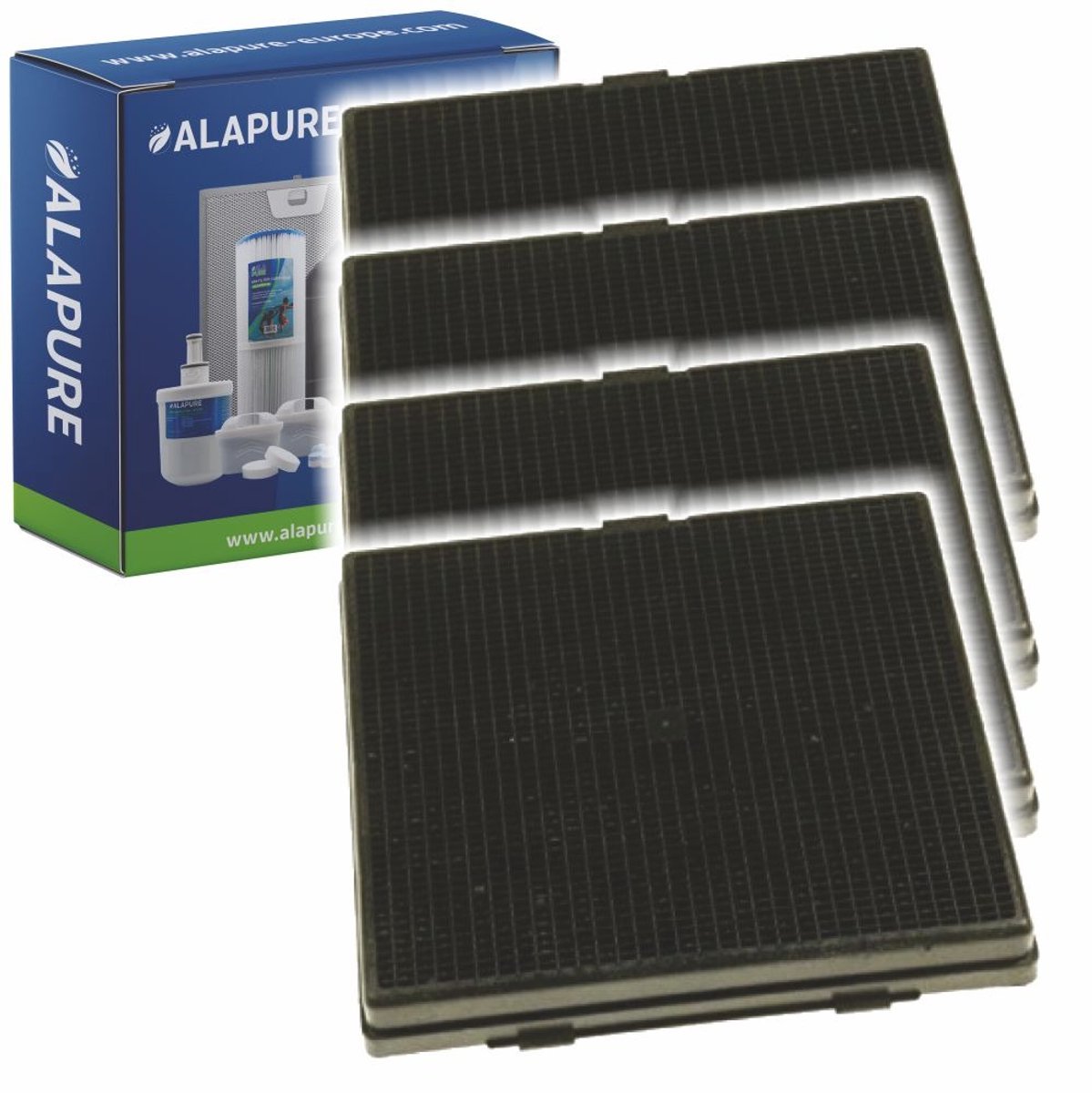 4x Koolstoffilter voor Airlux CR320