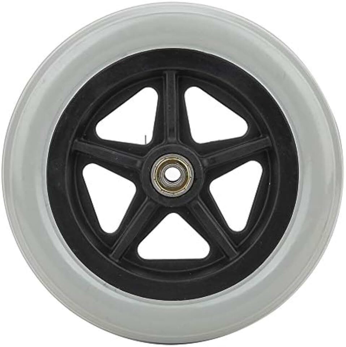 7-inch rubber wheelchair front replacement wheel, suitable for wheelchairs, walkers, and rollators (sold individually)