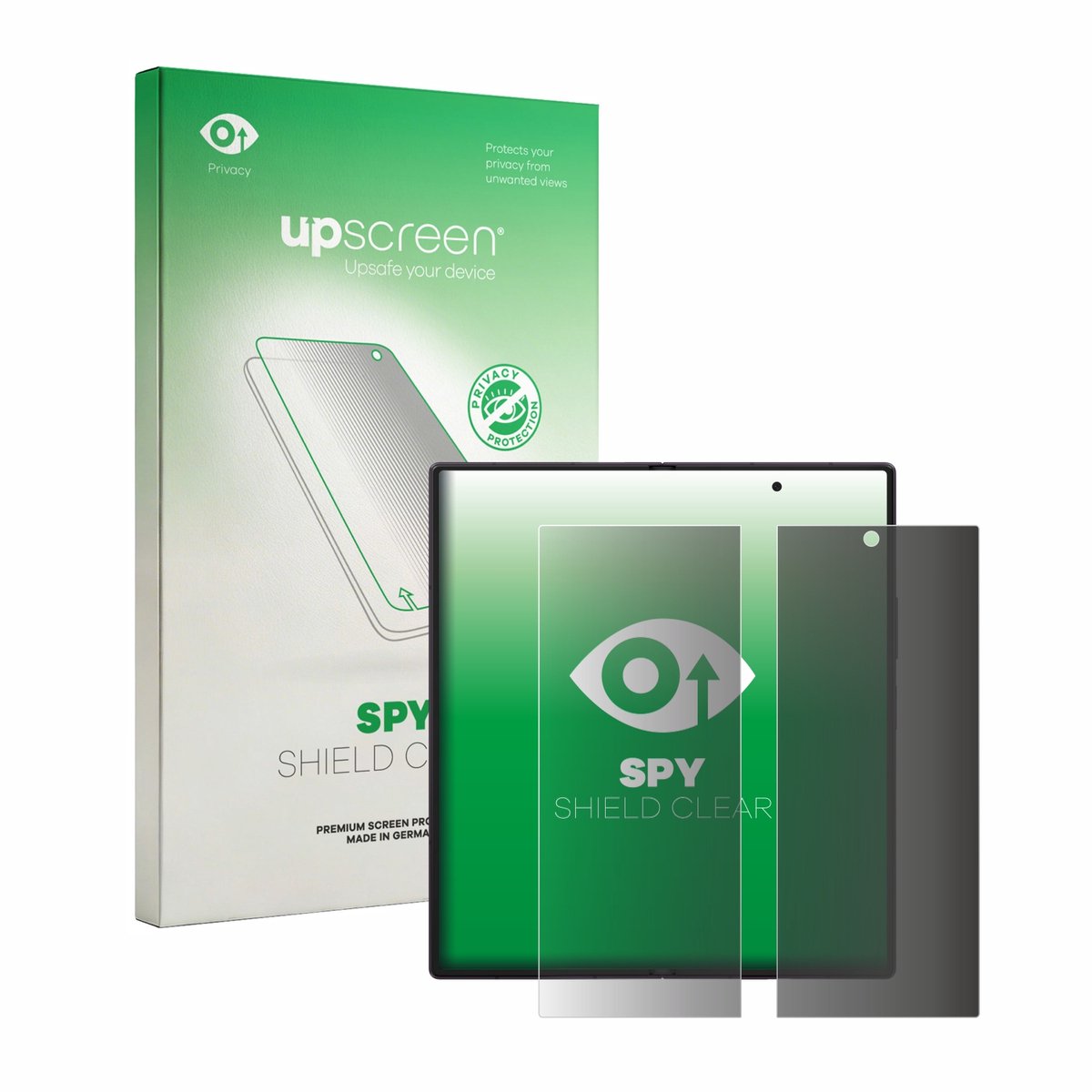 upscreen - privacy screenprotector voor Samsung Galaxy Z Fold 8 Ultra (Inner display) - Folie Beschermfolie Blauwlichtfilter